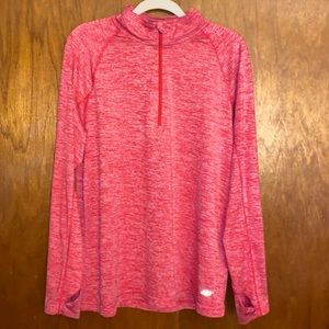 Nordic Track NT Dri Long Sleeve 1/2 Zip Lightweight Pullover w/Thumbholes-Large